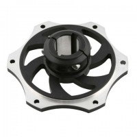 ALUMINIUM SPROCKET CARRIER FOR 30MM AXLE BLACK ANODIZED